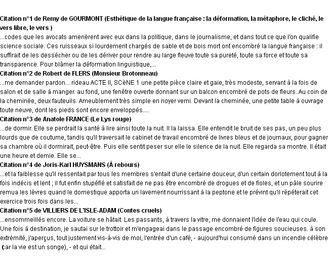 Citations encombre Citations encombre