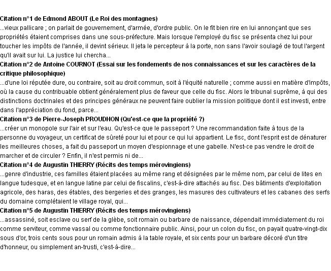 Citations fisc Citations fisc