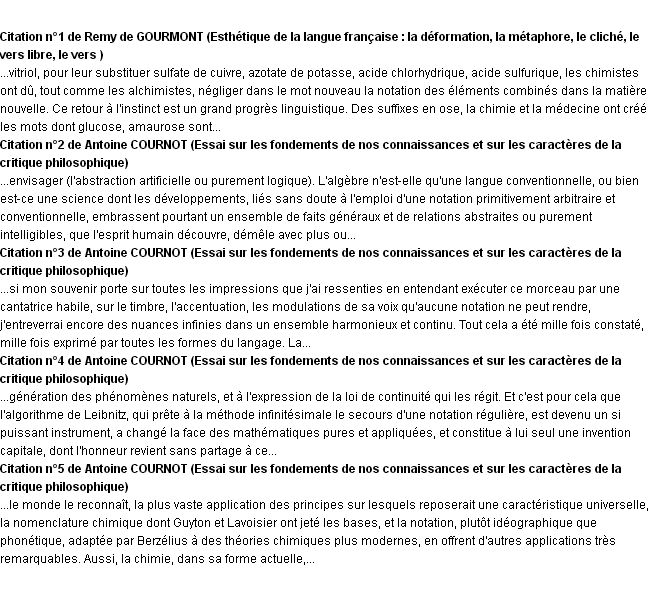 Citations notation Citations notation