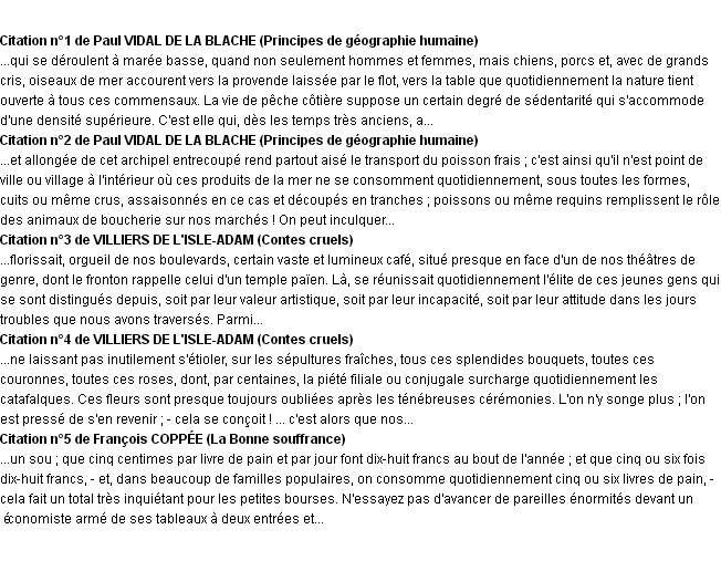 Citations quotidiennement Citations quotidiennement