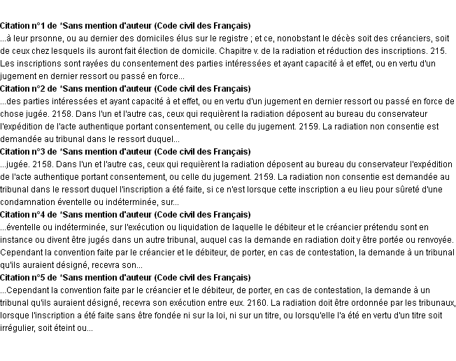 Citations radiation