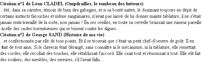 Citations tablature Citations tablature