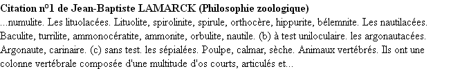 Citations uniloculaire Citations uniloculaire