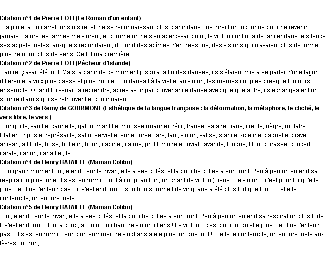 Citations violon Citations violon