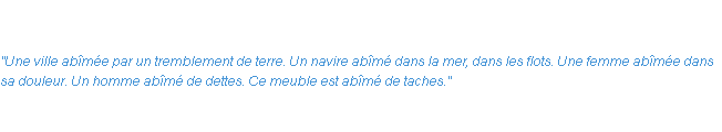Définition abîme ACAD 1835