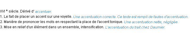 Définition accentuation ACAD 1986