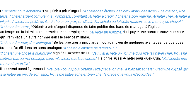 Définition acheter ACAD 1932