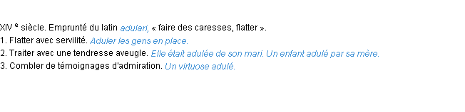 Définition aduler ACAD 1986