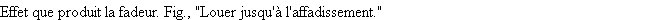 Définition affadissement ACAD 1932