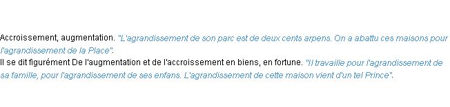 Définition agrandissement ACAD 1798