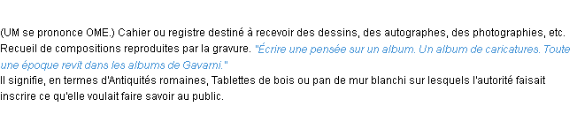 Définition album ACAD 1932