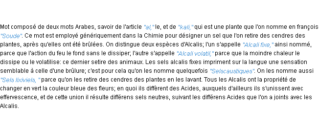 Définition alcali ACAD 1798