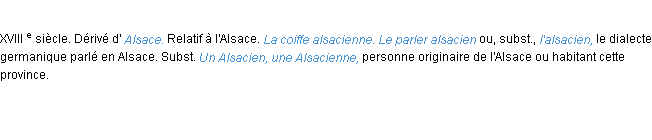 Définition alsacien ACAD 1986