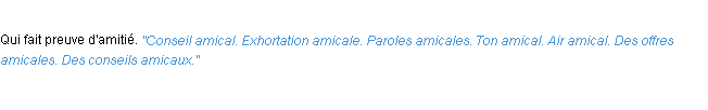 Définition amical ACAD 1932