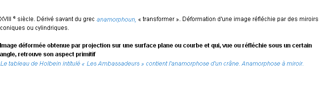 Définition anamorphose ACAD 1986