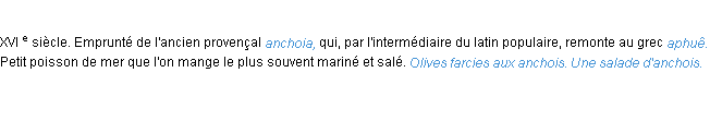 Définition anchois ACAD 1986