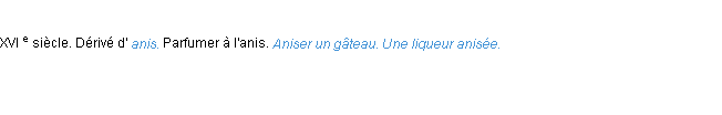 Définition aniser ACAD 1986