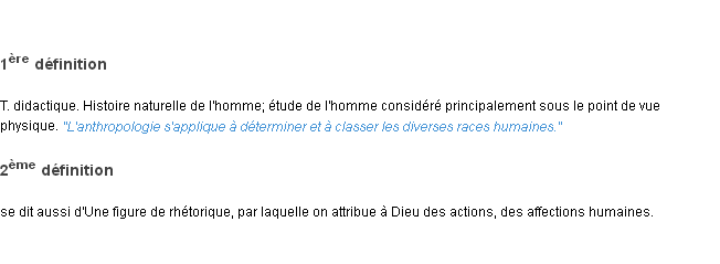 Définition anthropologie ACAD 1835