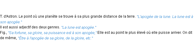 Définition apogée ACAD 1835