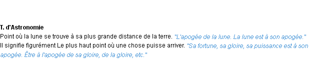 Définition apogée ACAD 1932