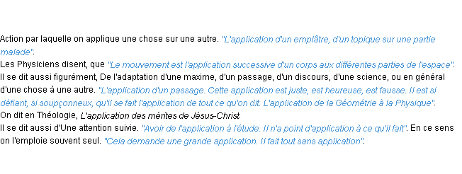 Définition application ACAD 1798