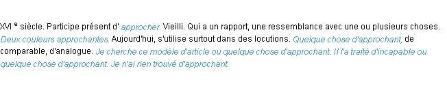 Définition approchant ACAD 1986