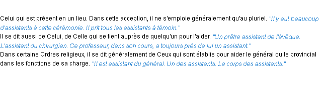 Définition assistant ACAD 1932