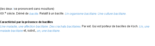Définition bacillaire ACAD 1986