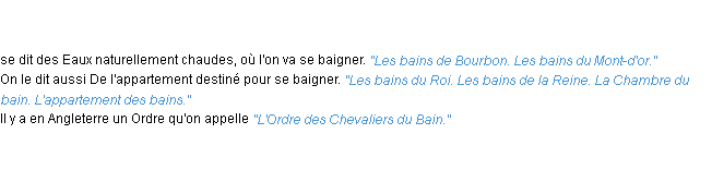 Définition bains ACAD 1762