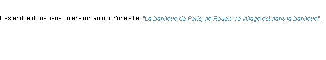 Définition banlieüe ACAD 1694