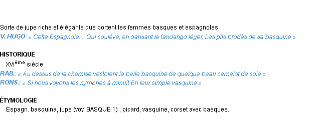Définition basquine Emile Littré