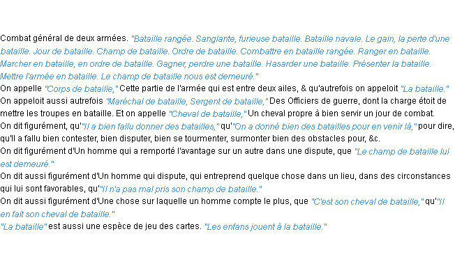 Définition bataillé ACAD 1762