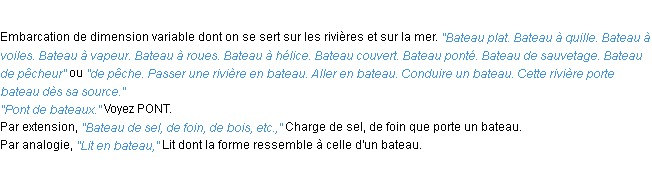 Définition bateau ACAD 1932