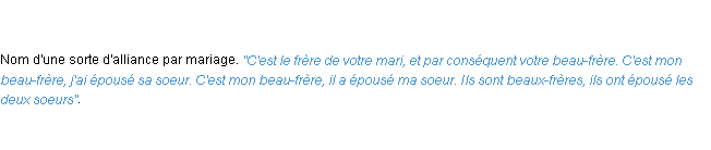 Définition beau-frère ACAD 1798