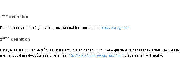 Définition biner ACAD 1798