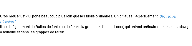 Définition biscaïen ACAD 1835
