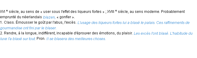 Définition blaser ACAD 1986