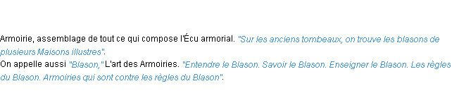 Définition blason ACAD 1798