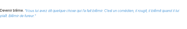 Définition blêmir ACAD 1932