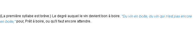 Définition boîte ACAD 1798