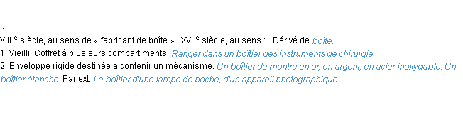 Définition boîtier ACAD 1986