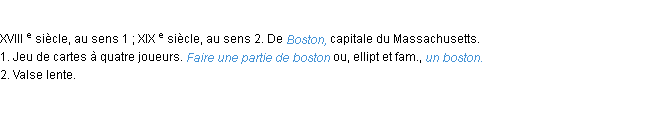 Définition boston ACAD 1986