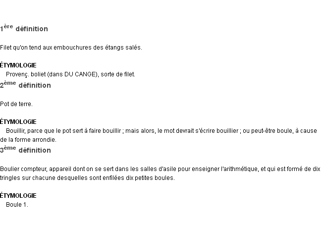 Définition boulier Emile Littré