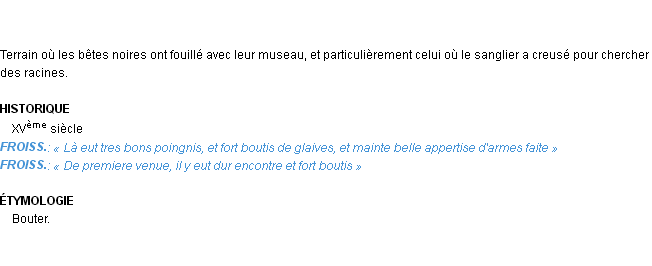 Définition boutis Emile Littré