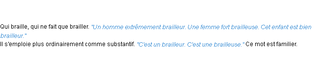 Définition brailleur ACAD 1835