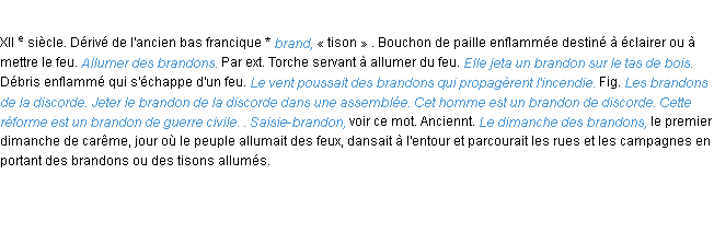 Définition brandon ACAD 1986