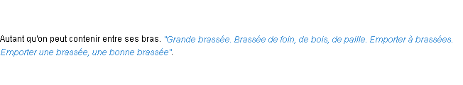 Définition brassée ACAD 1798