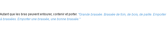 Définition brassée ACAD 1835