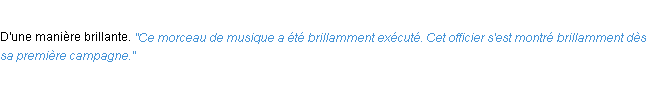 Définition brillamment ACAD 1932