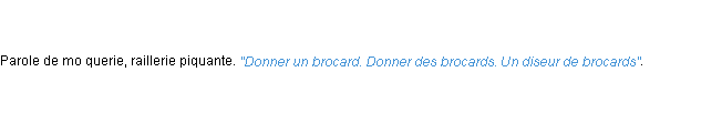 Définition brocard ACAD 1798